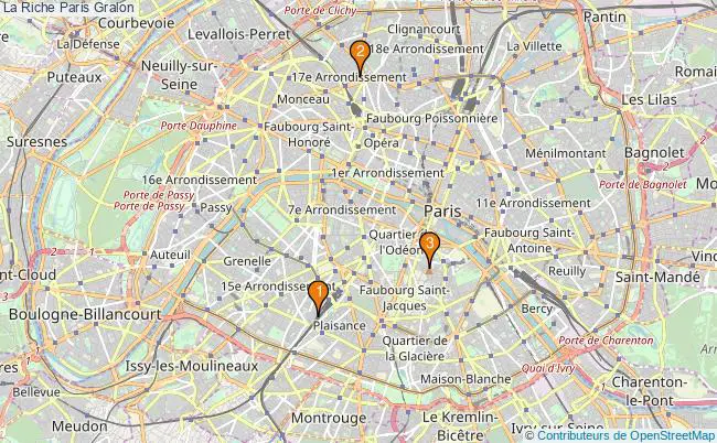 plan La Riche Paris Associations La Riche Paris : 3 associations