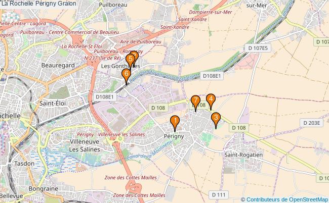 plan La Rochelle Périgny Associations La Rochelle Périgny : 6 associations