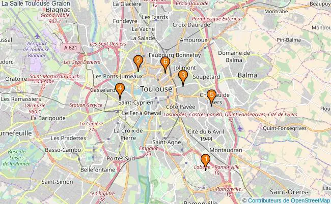 plan La Salle Toulouse Associations La Salle Toulouse : 9 associations