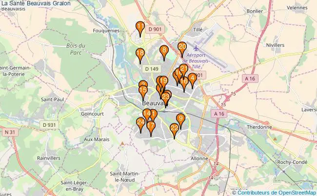 plan La Santé Beauvais Associations La Santé Beauvais : 30 associations