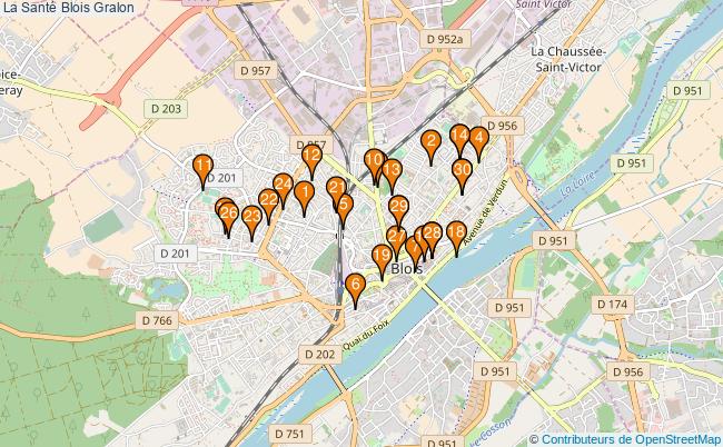 plan La Santé Blois Associations La Santé Blois : 38 associations