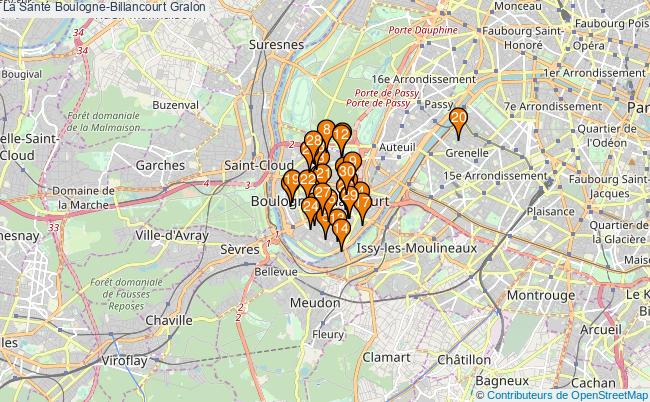 plan La Santé Boulogne-Billancourt Associations La Santé Boulogne-Billancourt : 55 associations