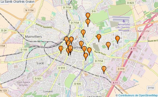 plan La Santé Chartres Associations La Santé Chartres : 25 associations