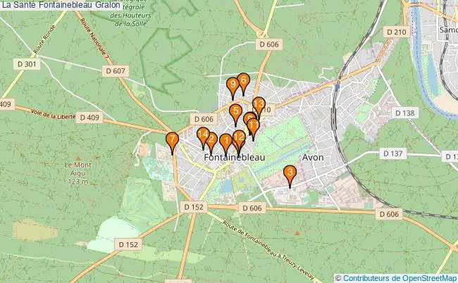 plan La Santé Fontainebleau Associations La Santé Fontainebleau : 16 associations