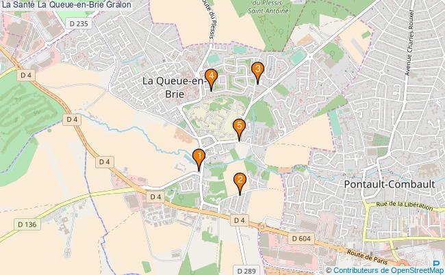 plan La Santé La Queue-en-Brie Associations La Santé La Queue-en-Brie : 7 associations