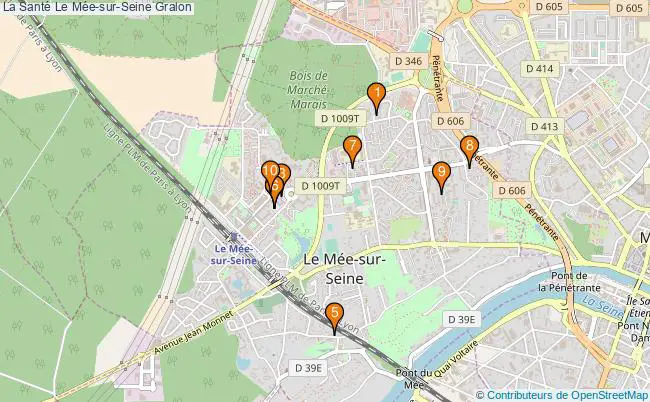 plan La Santé Le Mée-sur-Seine Associations La Santé Le Mée-sur-Seine : 14 associations