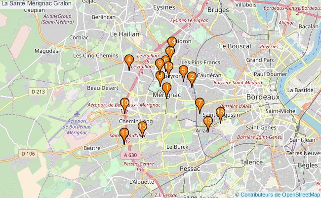 plan La Santé Mérignac Associations La Santé Mérignac : 28 associations