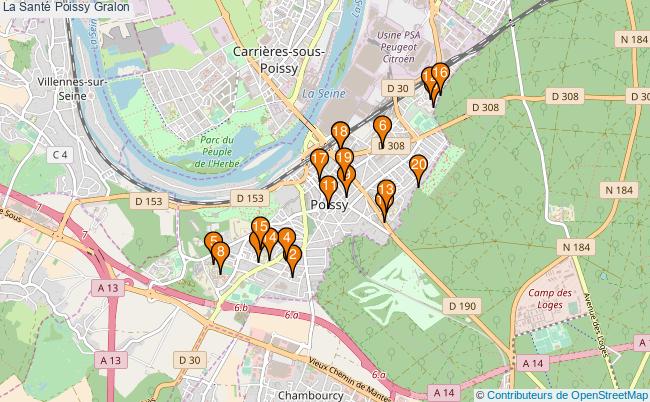 plan La Santé Poissy Associations La Santé Poissy : 27 associations