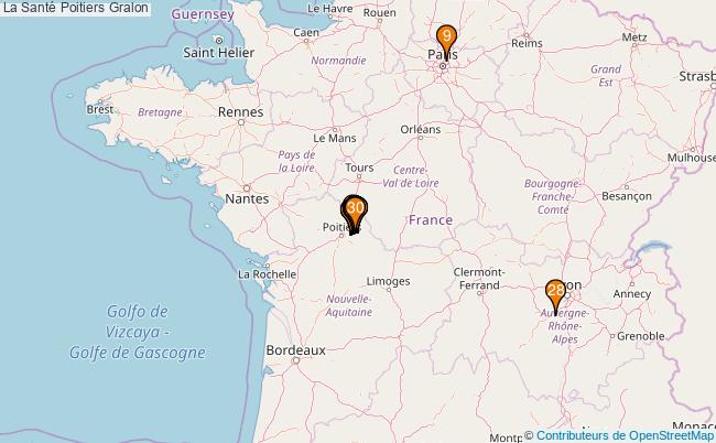plan La Santé Poitiers Associations La Santé Poitiers : 40 associations