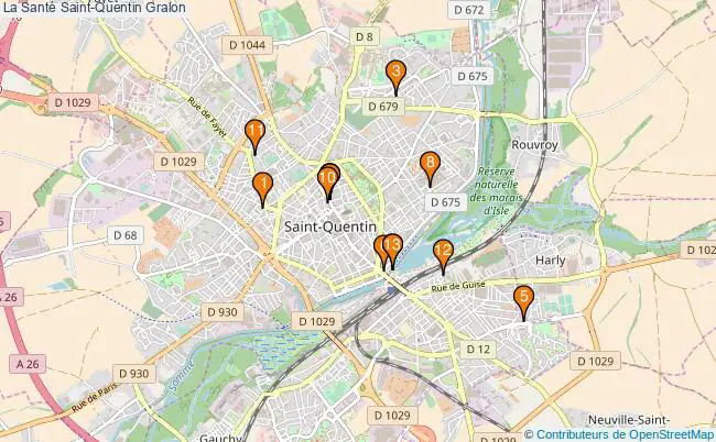 plan La Santé Saint-Quentin Associations La Santé Saint-Quentin : 19 associations