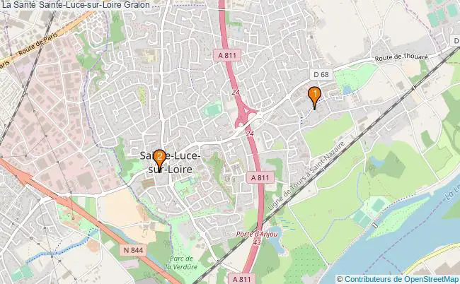 plan La Santé Sainte-Luce-sur-Loire Associations La Santé Sainte-Luce-sur-Loire : 3 associations