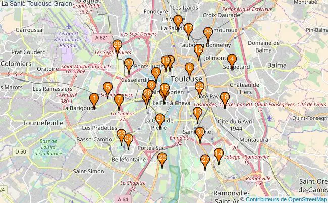 plan La Santé Toulouse Associations La Santé Toulouse : 312 associations