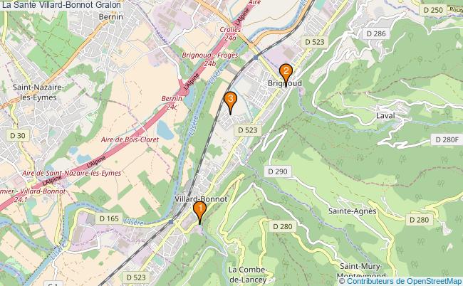 plan La Santé Villard-Bonnot Associations La Santé Villard-Bonnot : 3 associations