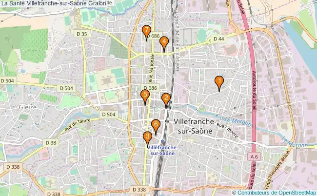plan La Santé Villefranche-sur-Saône Associations La Santé Villefranche-sur-Saône : 11 associations