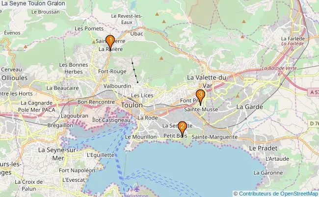 plan La Seyne Toulon Associations La Seyne Toulon : 2 associations