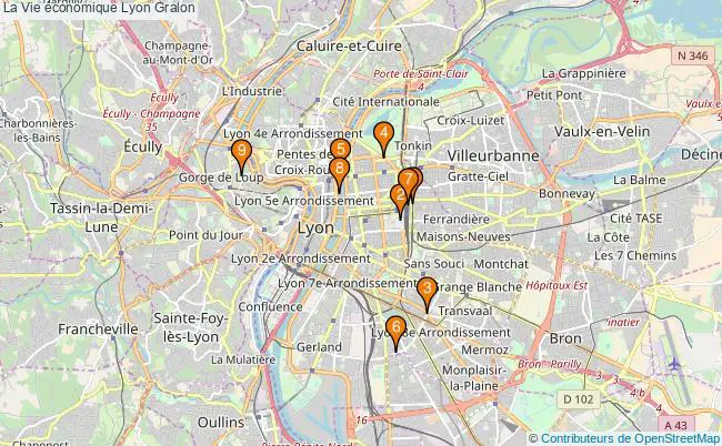 plan La Vie économique Lyon Associations La Vie économique Lyon : 10 associations