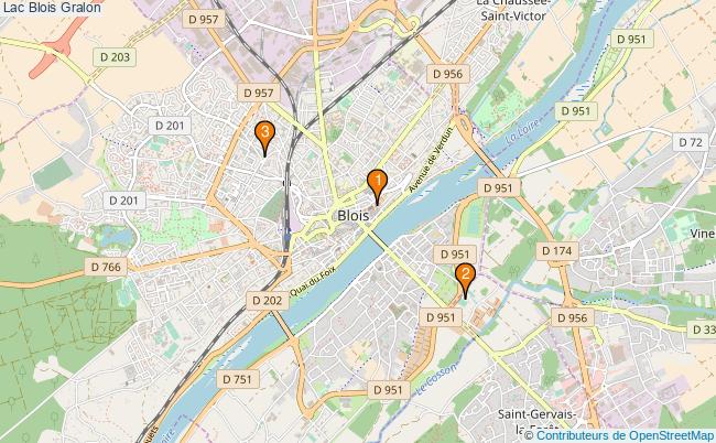 plan Lac Blois Associations Lac Blois : 3 associations