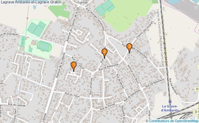 plan Lagrave Ambarès-et-Lagrave Associations Lagrave Ambarès-et-Lagrave : 5 associations