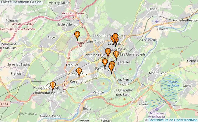 plan Laïcité Besançon Associations laïcité Besançon : 14 associations