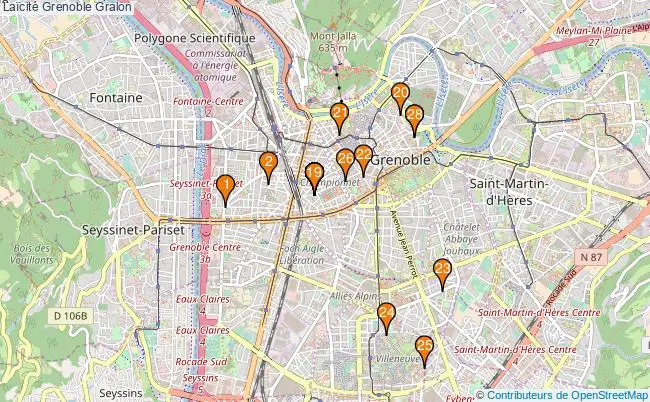 plan Laïcité Grenoble Associations laïcité Grenoble : 28 associations