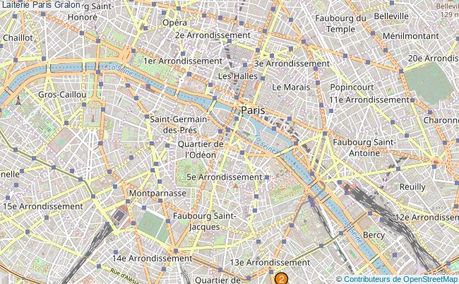 plan Laiterie Paris Associations laiterie Paris : 3 associations