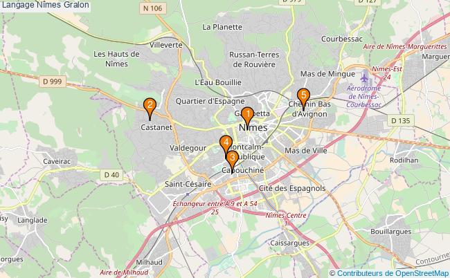 plan Langage Nîmes Associations langage Nîmes : 4 associations
