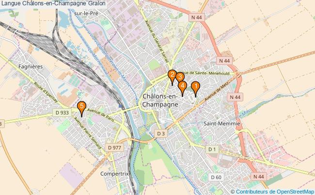 plan Langue Châlons-en-Champagne Associations langue Châlons-en-Champagne : 4 associations