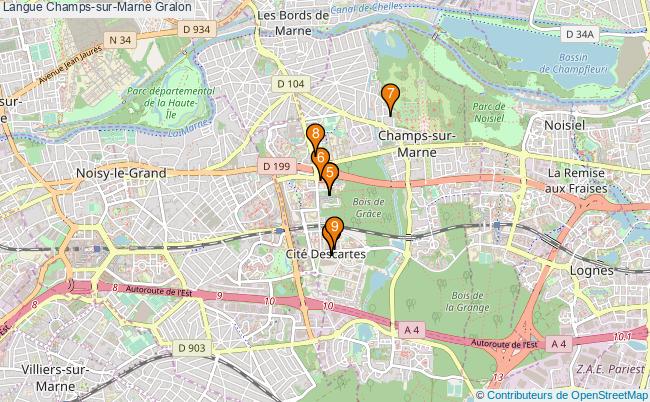plan Langue Champs-sur-Marne Associations langue Champs-sur-Marne : 7 associations