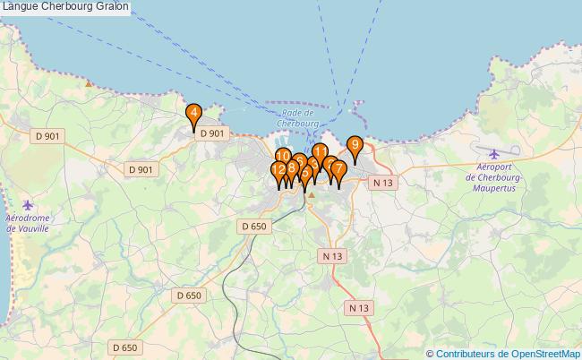 plan Langue Cherbourg Associations langue Cherbourg : 12 associations