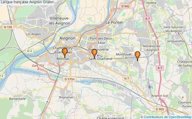 plan Langue française Avignon Associations langue française Avignon : 4 associations
