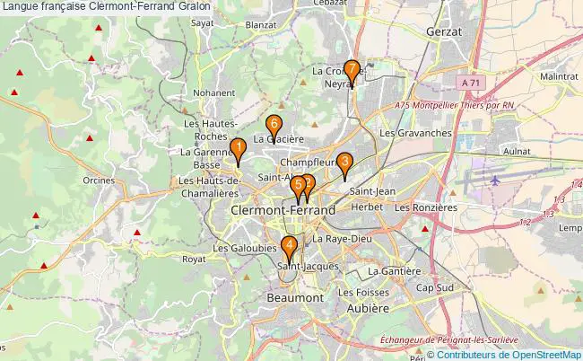 plan Langue française Clermont-Ferrand Associations langue française Clermont-Ferrand : 8 associations