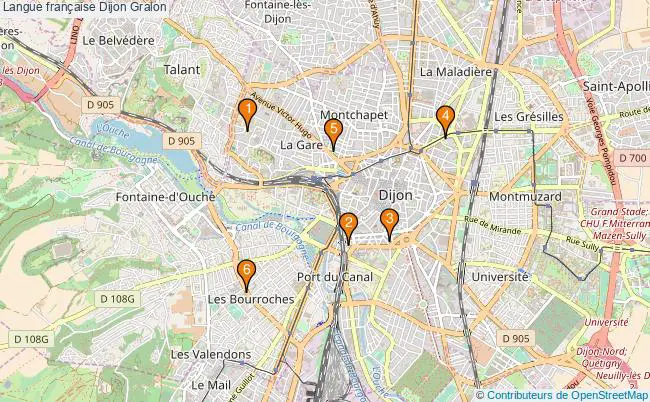 plan Langue française Dijon Associations langue française Dijon : 7 associations