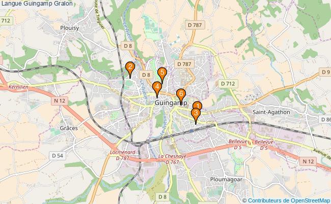 plan Langue Guingamp Associations langue Guingamp : 6 associations