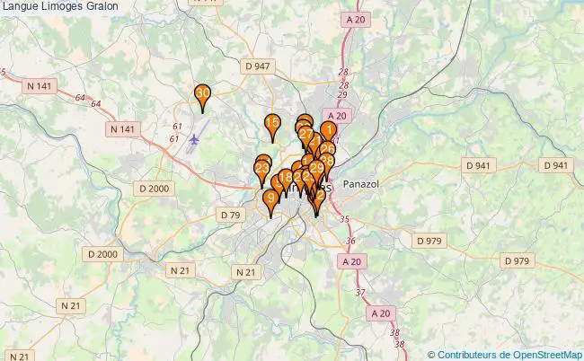 plan Langue Limoges Associations langue Limoges : 37 associations