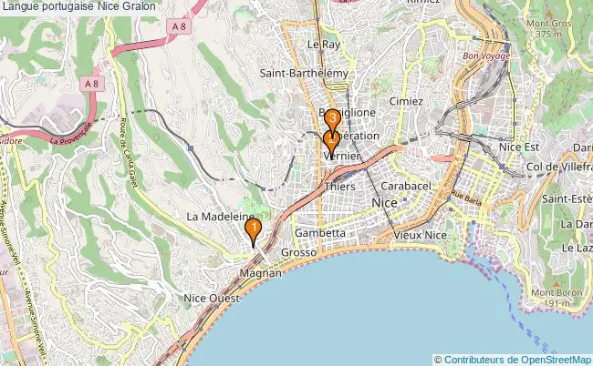 plan Langue portugaise Nice Associations langue portugaise Nice : 4 associations
