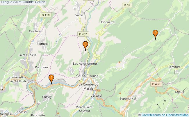 plan Langue Saint-Claude Associations langue Saint-Claude : 3 associations