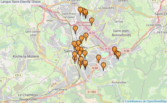 plan Langue Saint-Etienne Associations langue Saint-Etienne : 39 associations