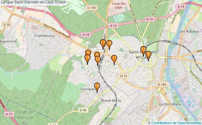 plan Langue Saint-Germain-en-Laye Associations langue Saint-Germain-en-Laye : 22 associations