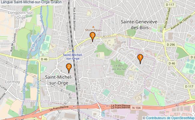 plan Langue Saint-Michel-sur-Orge Associations langue Saint-Michel-sur-Orge : 3 associations