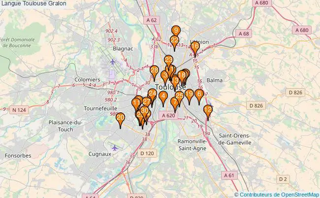 plan Langue Toulouse Associations langue Toulouse : 171 associations