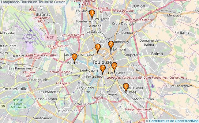 plan Languedoc-Roussillon Toulouse Associations Languedoc-Roussillon Toulouse : 7 associations