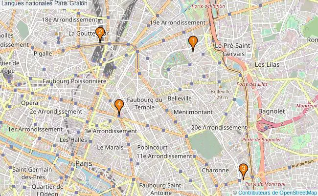 plan Langues nationales Paris Associations langues nationales Paris : 5 associations