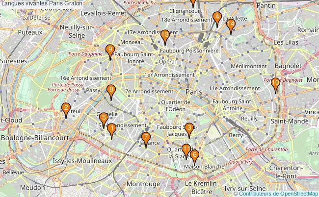 plan Langues vivantes Paris Associations langues vivantes Paris : 15 associations