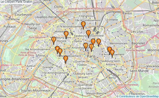 plan Le Citoyen Paris Associations Le Citoyen Paris : 16 associations