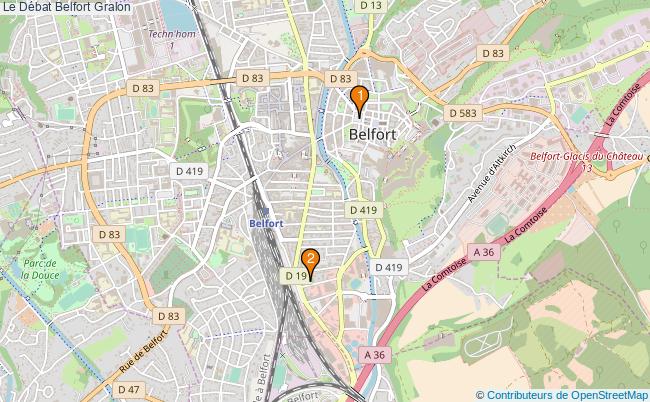 plan Le Débat Belfort Associations Le Débat Belfort : 4 associations
