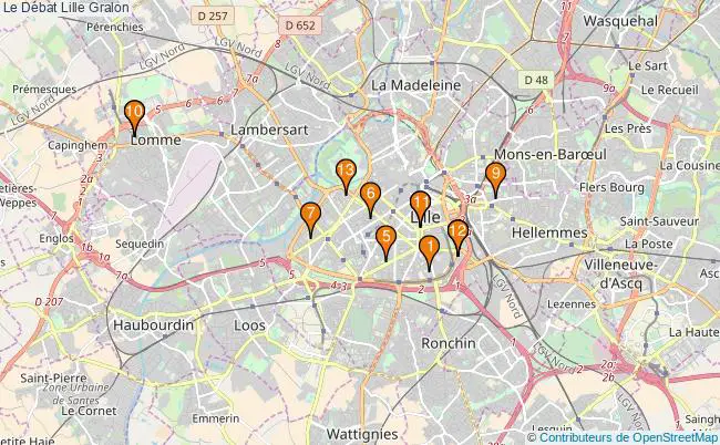 plan Le Débat Lille Associations Le Débat Lille : 15 associations