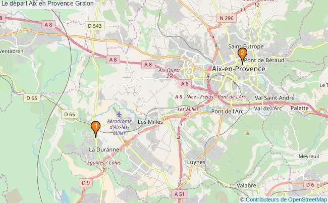 plan Le départ Aix en Provence Associations Le départ Aix en Provence : 3 associations
