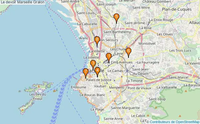 plan Le devoir Marseille Associations Le devoir Marseille : 9 associations