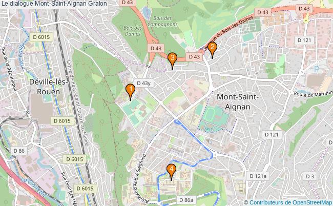 plan Le dialogue Mont-Saint-Aignan Associations Le dialogue Mont-Saint-Aignan : 5 associations