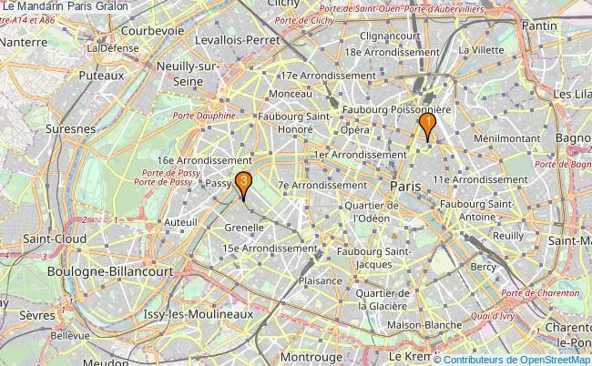 plan Le Mandarin Paris Associations Le Mandarin Paris : 3 associations